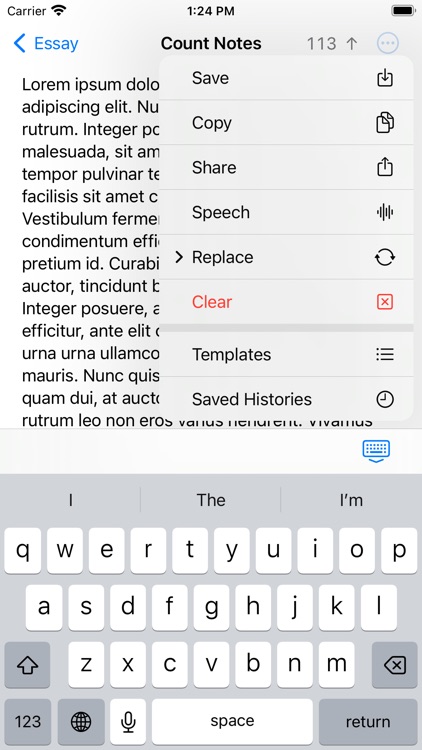 Word Count Notes, Word Counter