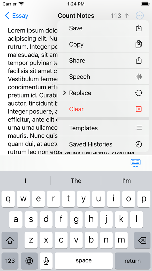 #3. Word Count Notes, Word Counter (iOS) 由: FugaPiyo Inc.