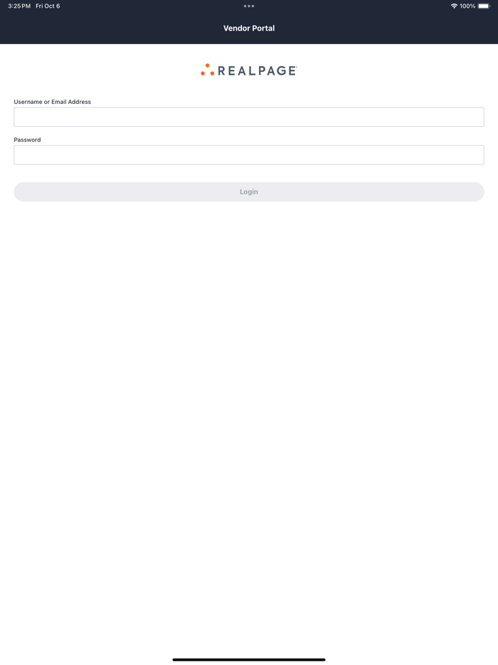 RealPage Vendor Mobile