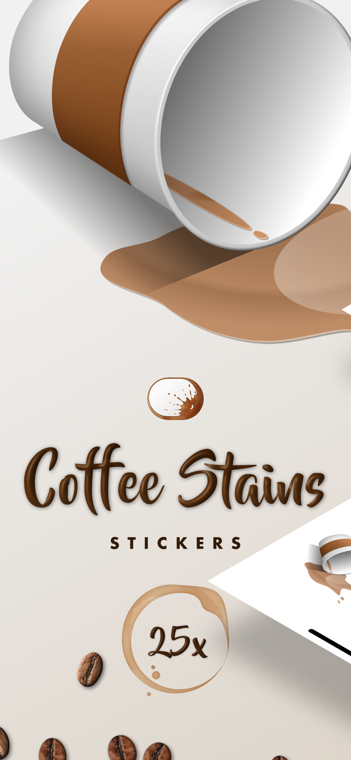 Coffee Stains Stickers