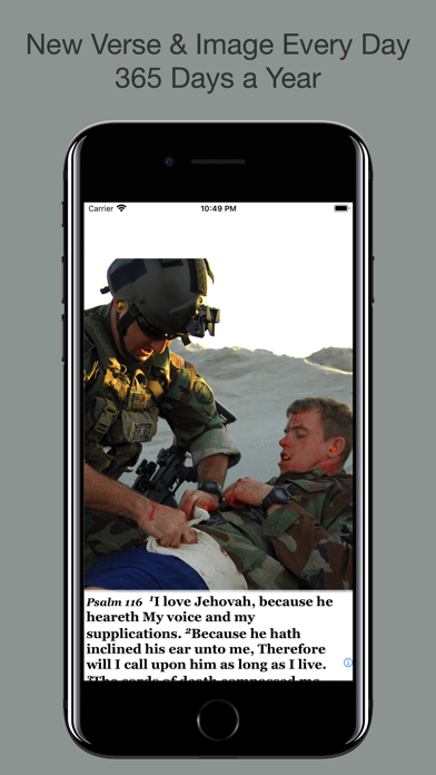 Navy Psalm Daily Quotes ASV Screenshot
