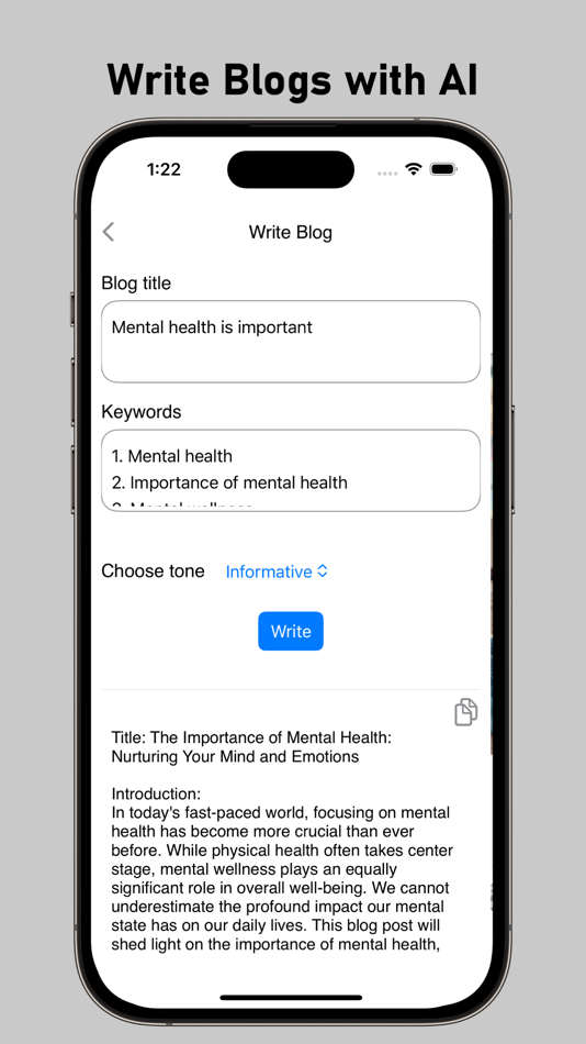 #5. Blog Maker & Article Writer (iOS) Ved: Nitish Rokade