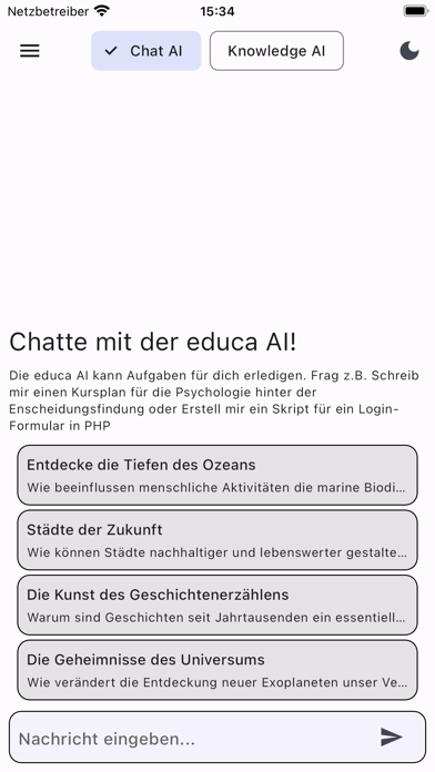 Screenshot #1 pour educa AI