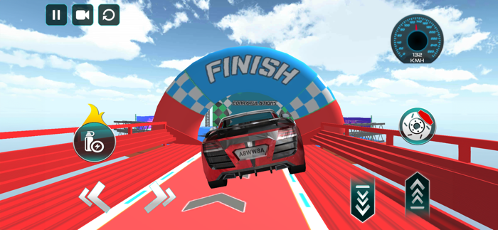 3D Race Compilation Car Stunt