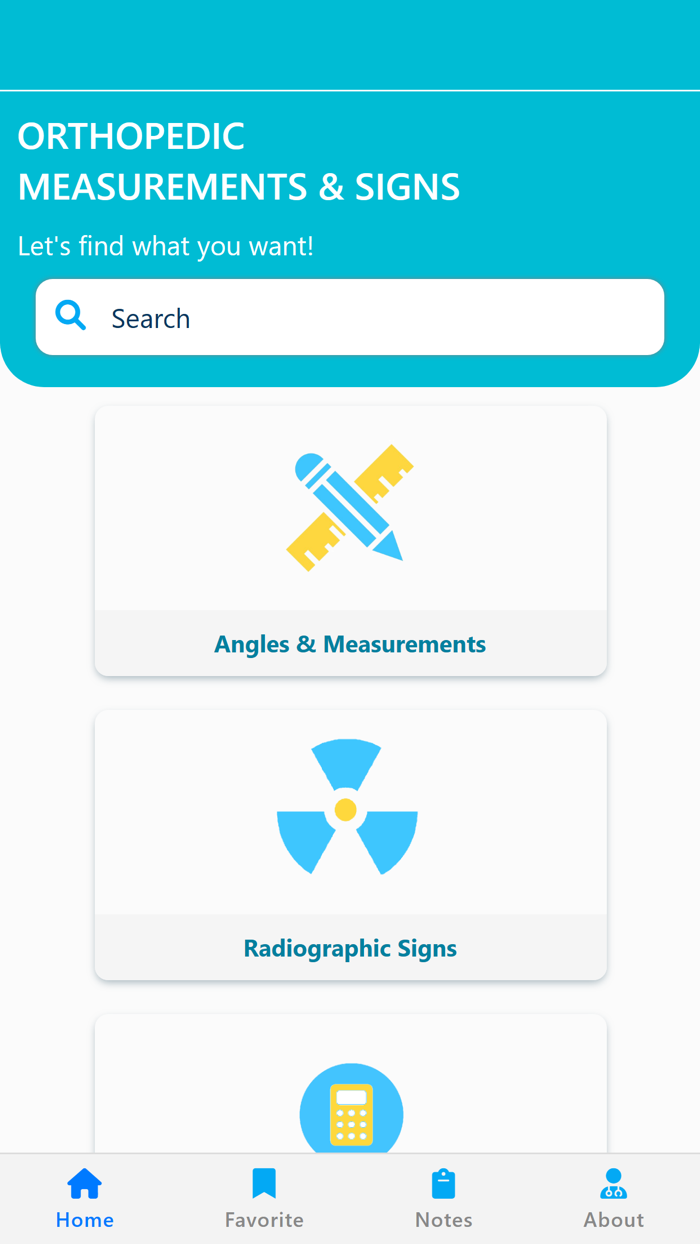 Orthopedic Signs and Angles