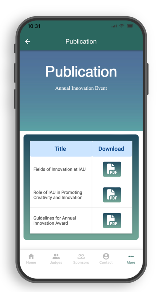 #3. Annual Innovation Event (iOS) 由: Imam Abdulrahman Bin Faisal University