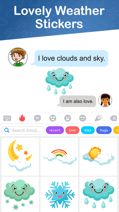 Lovely Weather Stickers Screenshot