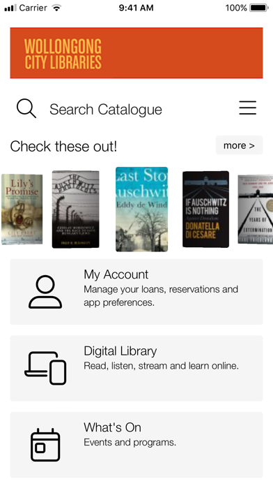 Wollongong City Libraries Screenshot