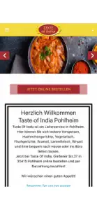 Taste of India Pohlheim screenshot #1 for iPhone