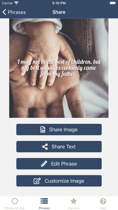 Phrases for Father Screenshot
