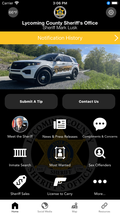 Lycoming Sheriffs Office PA Screenshot