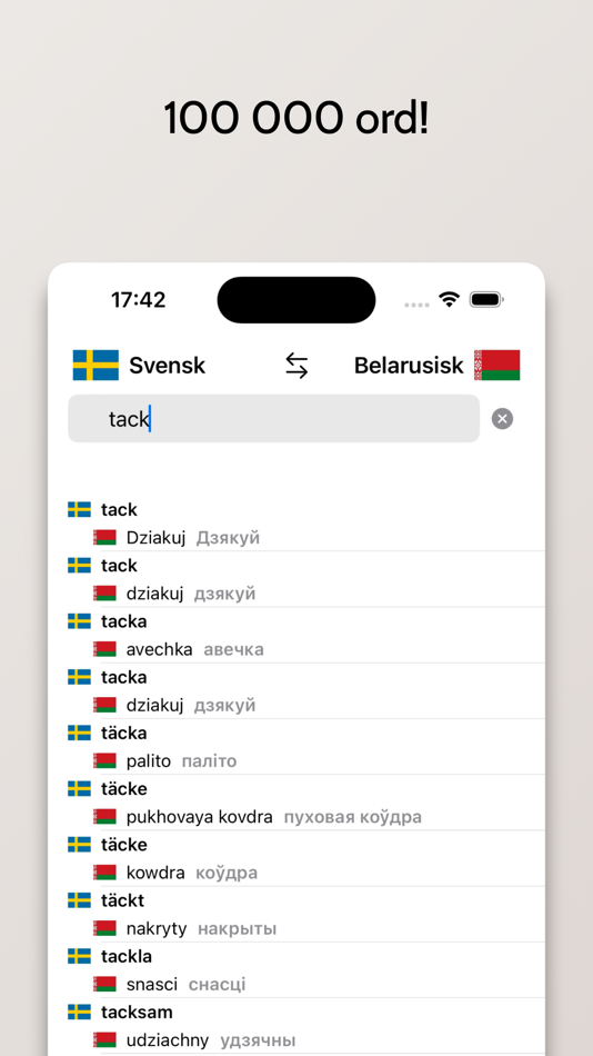 #2. Belarusisk-Svensk ordbok (iOS) Podle: FB PUBLISHING LLC