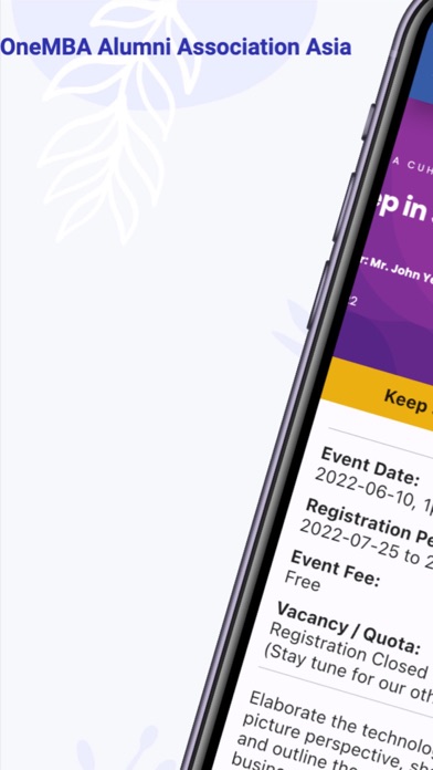 OneMBA Connect Screenshot