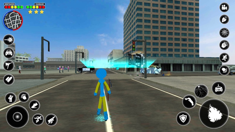 Stickman Rope Hero Spider Game screenshot 1