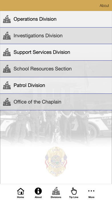 Lake Wales Police Department Screenshot