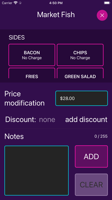 Beachy F&B Screenshot