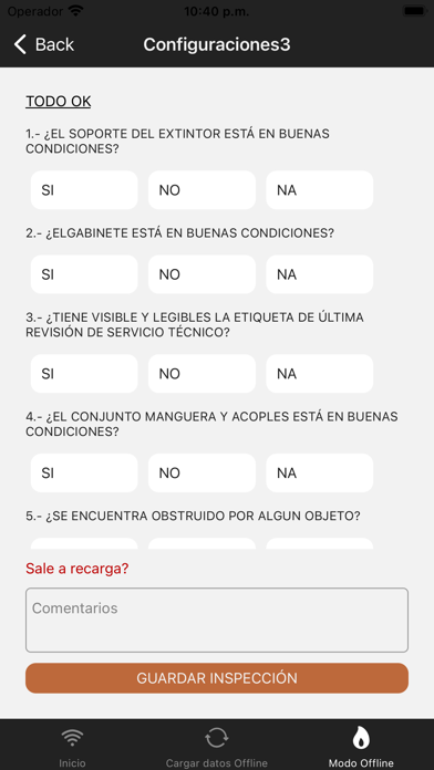 Revisión de Extintores Screenshot