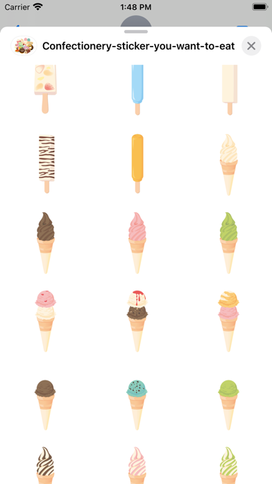 Confectionery stickers Screenshot