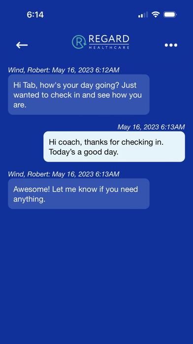 Regard Healthcare Coach Screenshot