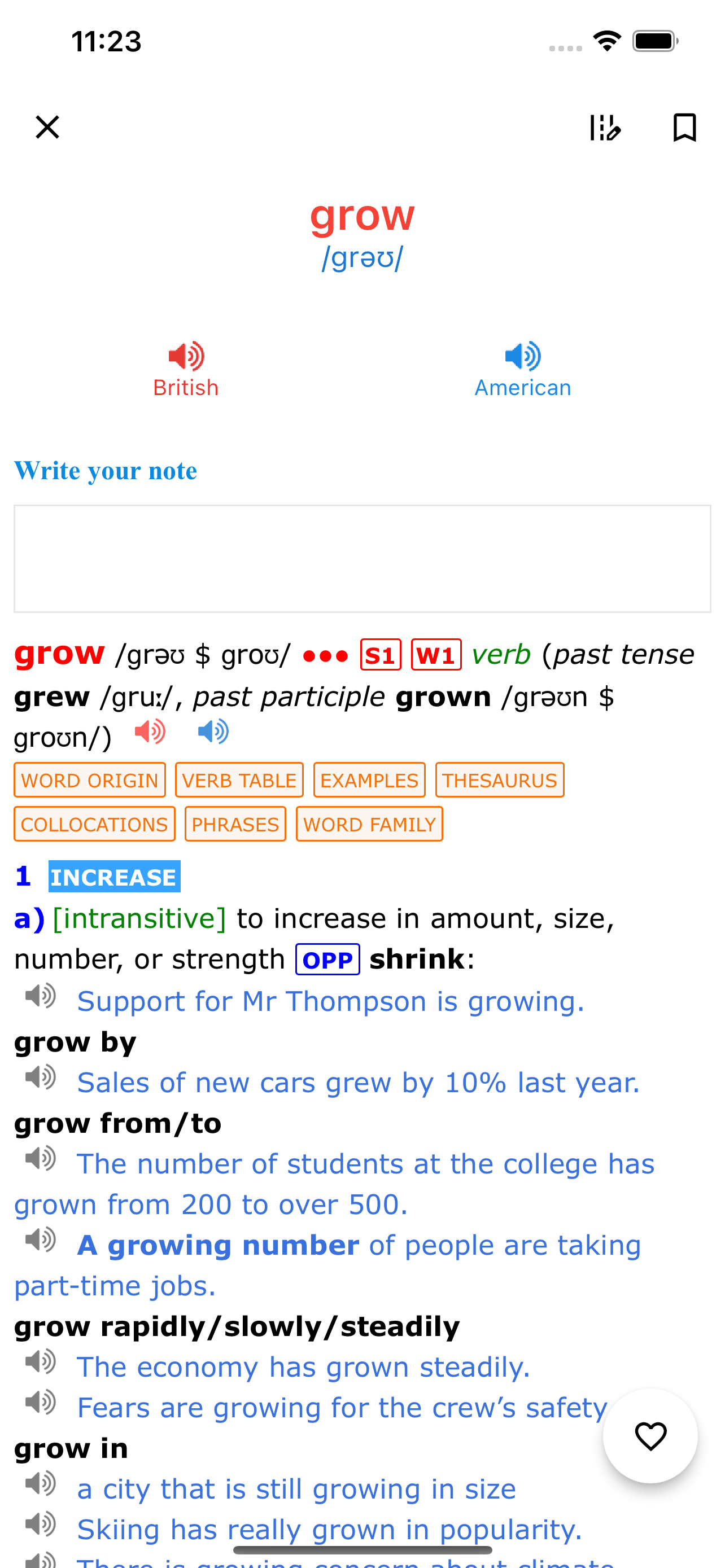 Advanced Dictionary of English