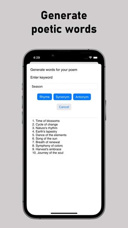 Poetry Writing: AI Poem Writer screenshot-4