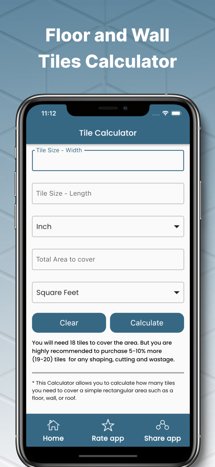 Floor  Wall Tiles Calculator