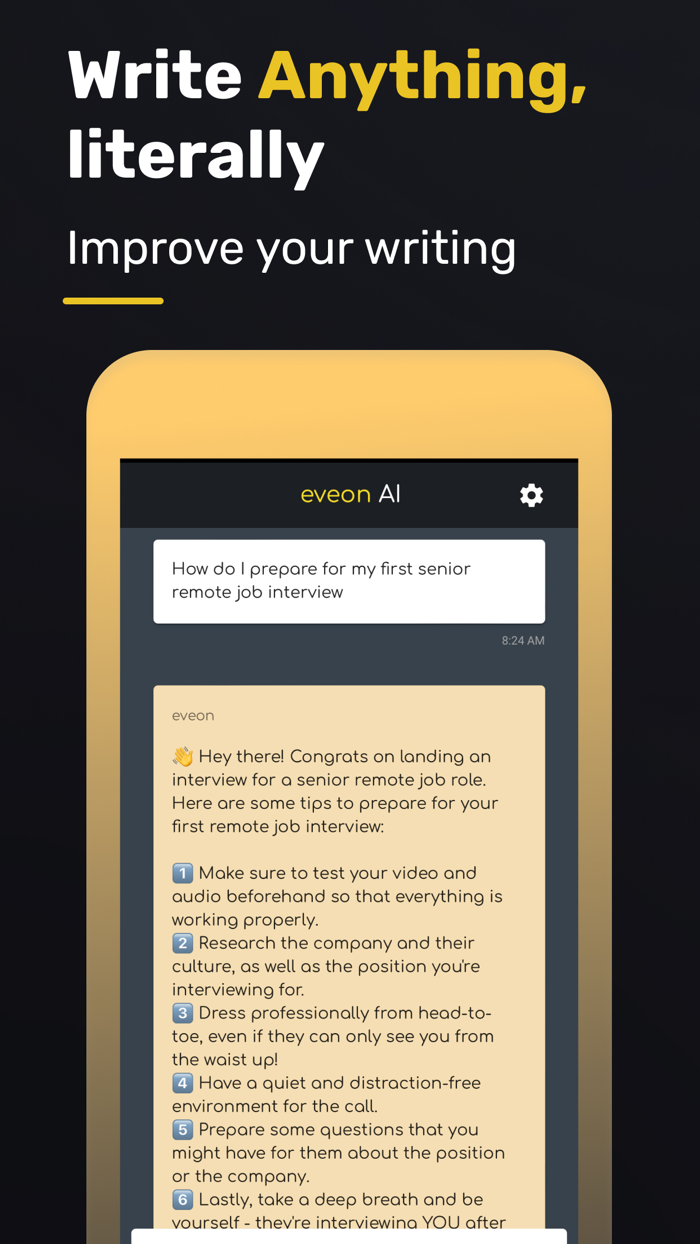 AI Chat Assistant - eveon