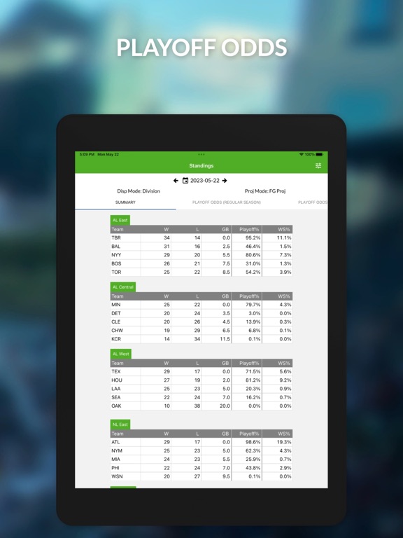 FanGraphs iPad screenshot 6 - Sports app