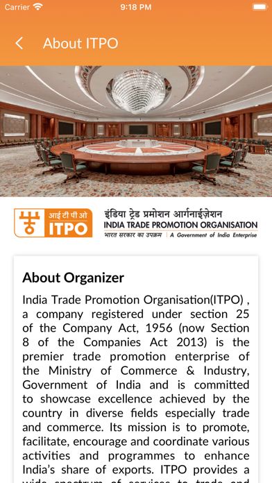 INDIA TRADE PROMOTION ORG. Screenshot