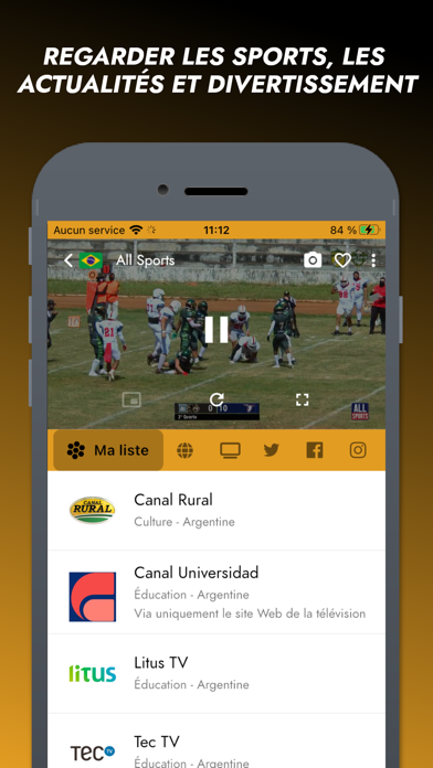 Screenshot #2 pour Orbitv - Web TV chaînes