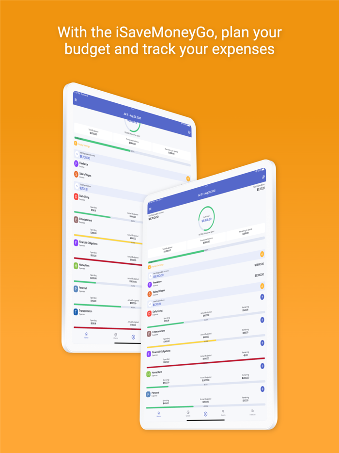 iSaveMoneyGo Budget spending
