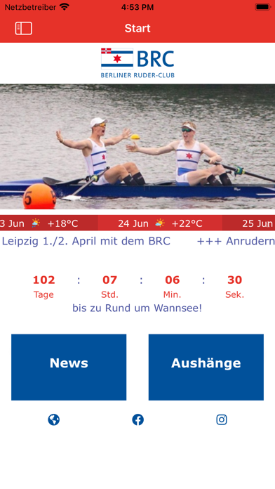 Berliner Ruder-Club e.V. Screenshot