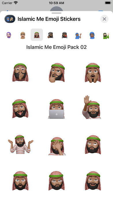 Screenshot #3 pour Islamic Me Emoji Stickers