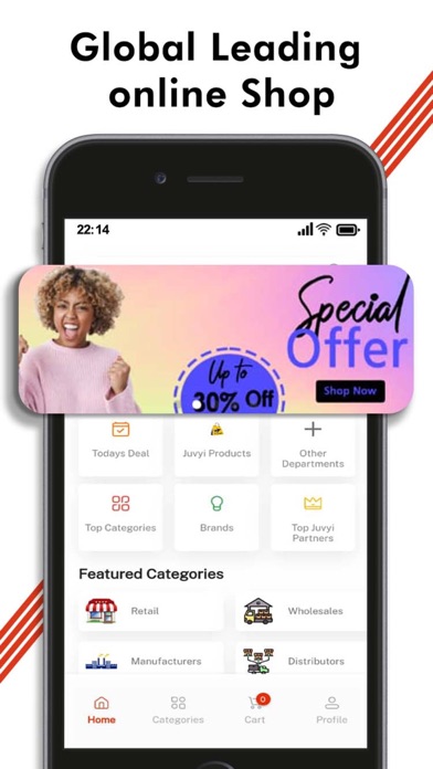 JUVYI - Online marketplace Screenshot
