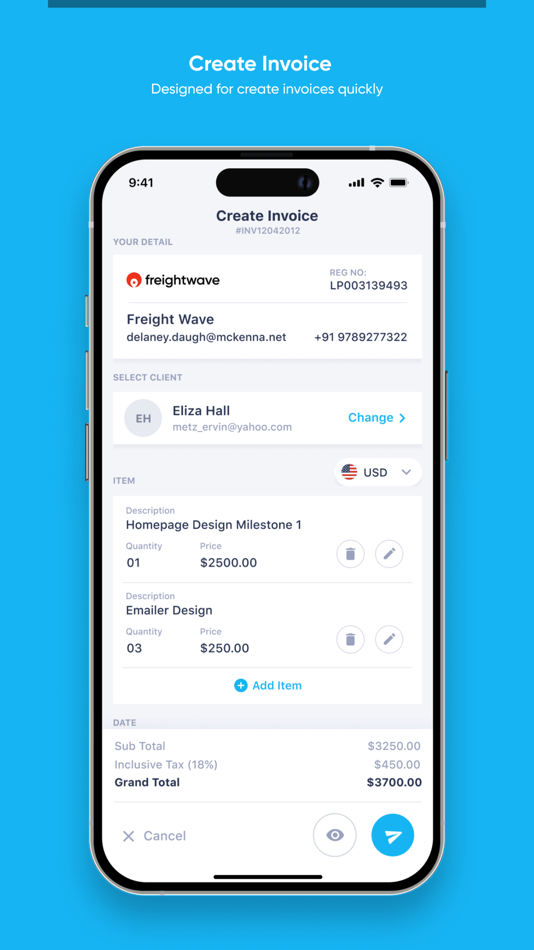 #5. Invoysio: Simple Invoice Maker (iOS) 由: Madhan Nambupitchai