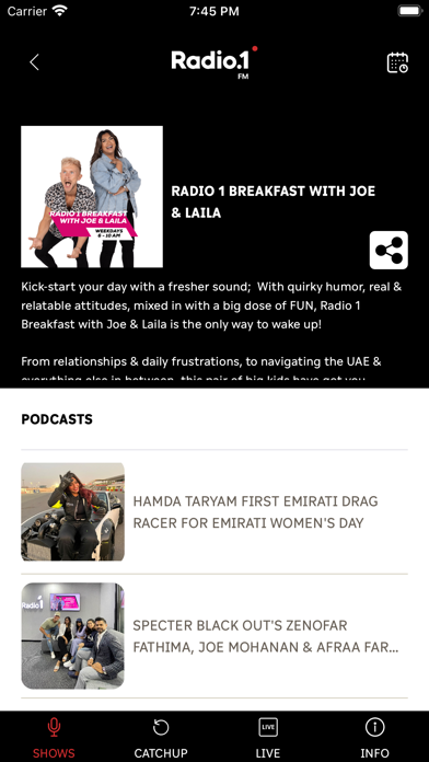 Radio 1 UAE Screenshot