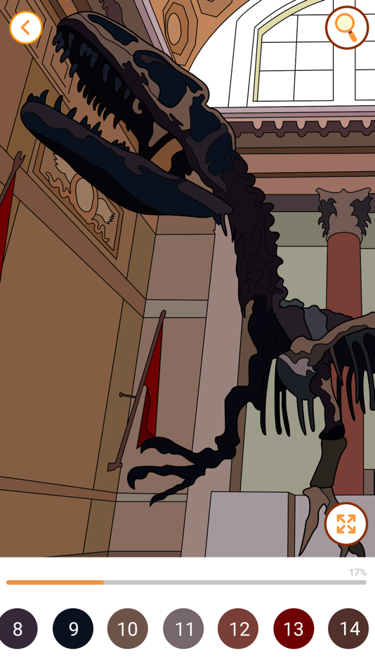 #6. Dino Coloring Encyclopedia (iOS) Podle: Abovegames LTD