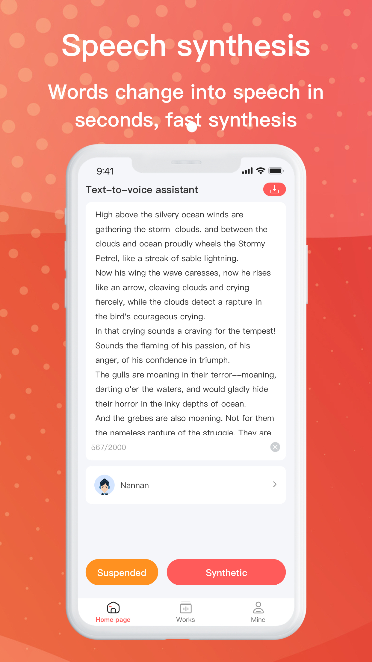 Text to speech assistant - AI
