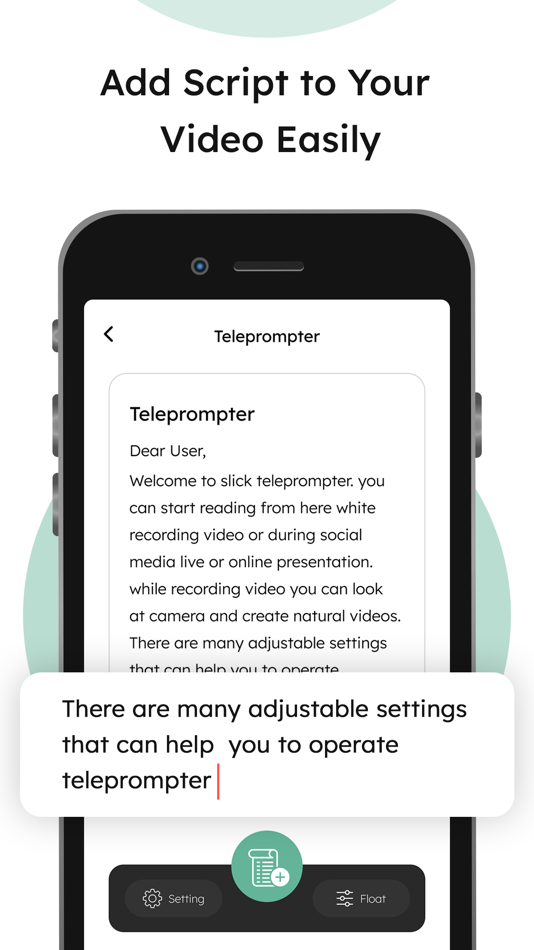 Teleprompter - Floating Texts - 1.0 - (iOS)
