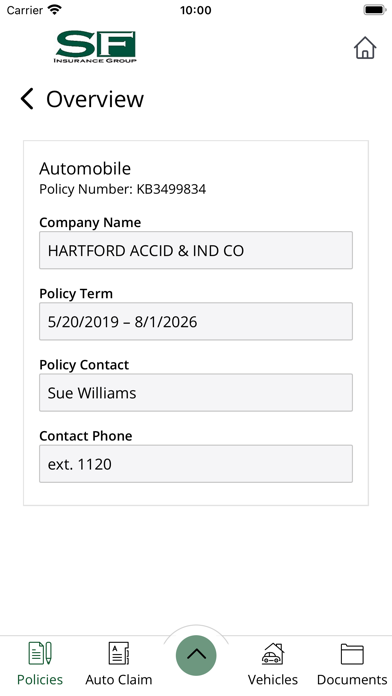 SF Insurance Group Screenshot