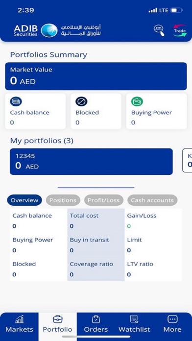 ADIB Securities UAE Screenshot