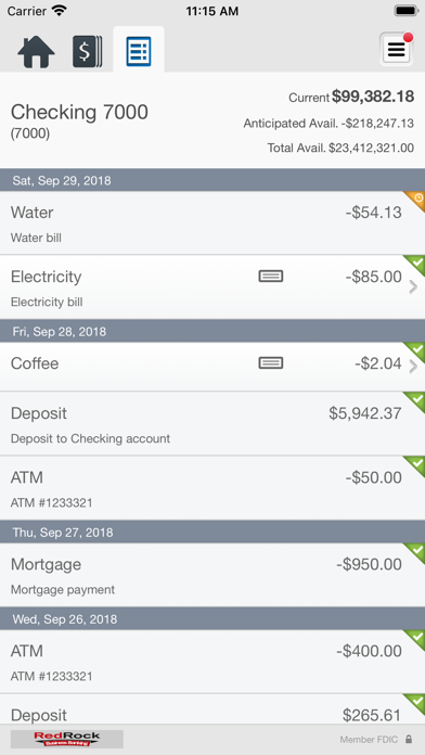 My Red Rock Bank Business Screenshot