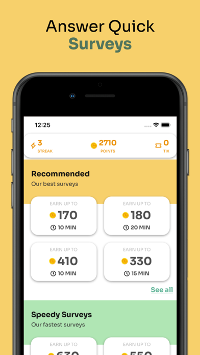 Cheddar: Get paid for surveys Screenshot