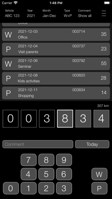 WorkMiles Screenshot