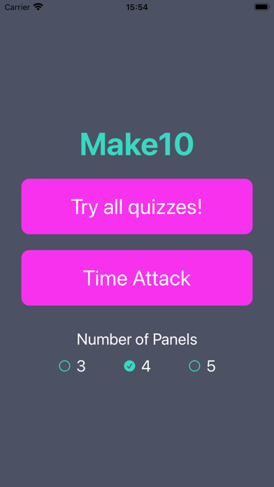 Make10: 2490 quizzes Screenshot