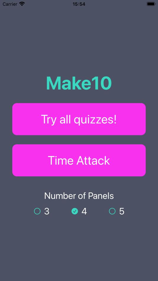 #1. Make10: 2490 quizzes (iOS) Podle: TomatoAppLab