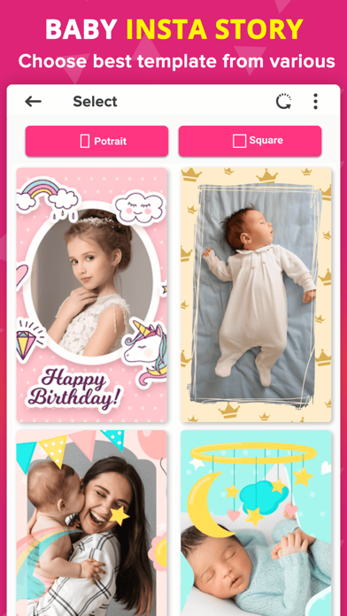 Baby Photo Editor - Baby Story Screenshot