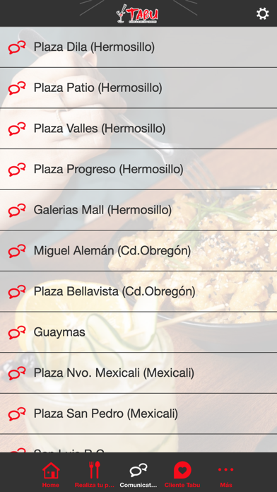 Tabu Sushi App Screenshot