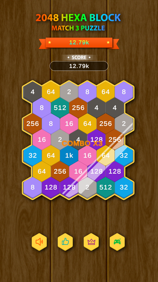 #4. Hexa Block - Match 3 Puzzle (iOS) By: Hoa Pham Van