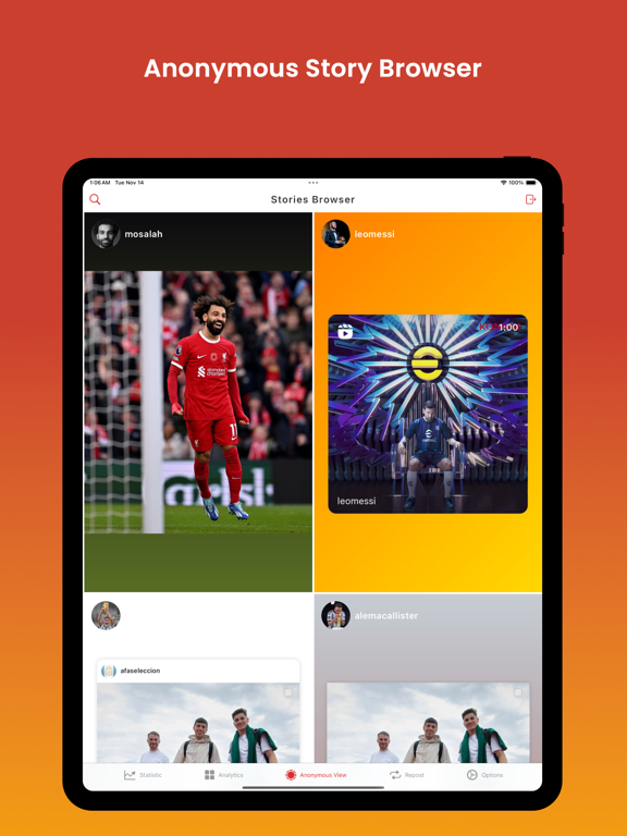 Followers Reports+ iPad screenshot 3 - Social Networking app